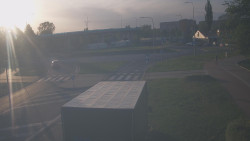 Křižovatka ulic Velká Dlážka a Polní
