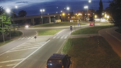 Křižovatka ulic Velká Dlážka a Polní