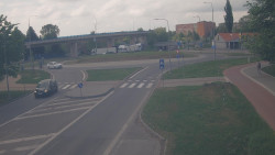 Křižovatka ulic Velká Dlážka a Polní