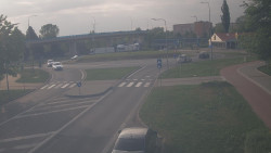 Křižovatka ulic Velká Dlážka a Polní