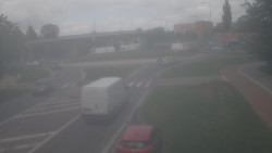 Křižovatka ulic Velká Dlážka a Polní
