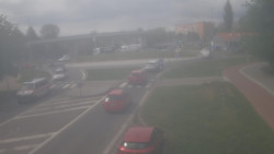 Křižovatka ulic Velká Dlážka a Polní