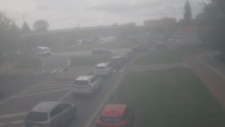 Křižovatka ulic Velká Dlážka a Polní