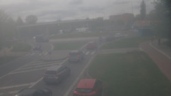 Křižovatka ulic Velká Dlážka a Polní