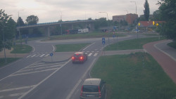Křižovatka ulic Velká Dlážka a Polní
