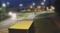 Křižovatka ulic Velká Dlážka a Polní
