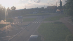 Křižovatka ulic Velká Dlážka a Polní