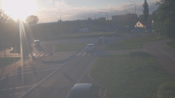 Křižovatka ulic Velká Dlážka a Polní
