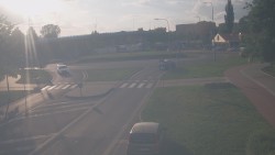 Křižovatka ulic Velká Dlážka a Polní