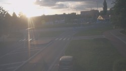 Křižovatka ulic Velká Dlážka a Polní