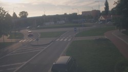 Křižovatka ulic Velká Dlážka a Polní