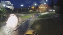 Křižovatka ulic Velká Dlážka a Polní