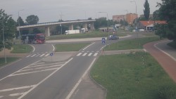 Kreuzung der Straßen Velká Dlážka und Polní