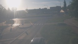 Křižovatka ulic Velká Dlážka a Polní