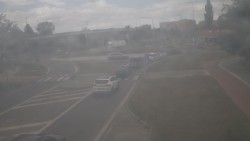 Křižovatka ulic Velká Dlážka a Polní