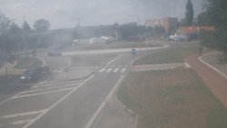 Intersection of Velká Dlážka Street and Polní Street