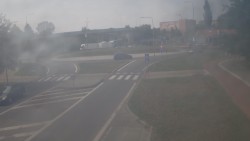 Křižovatka ulic Velká Dlážka a Polní