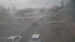 Křižovatka ulic Velká Dlážka a Polní