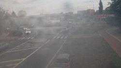 Křižovatka ulic Velká Dlážka a Polní