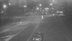 Křižovatka ulic Velká Dlážka a Polní
