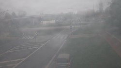 Křižovatka ulic Velká Dlážka a Polní