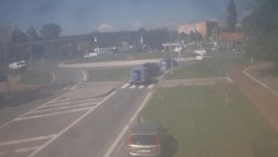 Intersection of Velká Dlážka Street and Polní Street