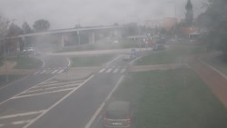Křižovatka ulic Velká Dlážka a Polní
