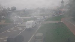 Křižovatka ulic Velká Dlážka a Polní