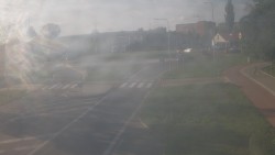 Křižovatka ulic Velká Dlážka a Polní