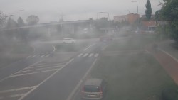 Křižovatka ulic Velká Dlážka a Polní