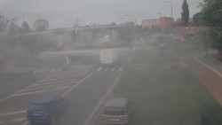 Křižovatka ulic Velká Dlážka a Polní