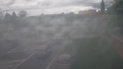 Křižovatka ulic Velká Dlážka a Polní