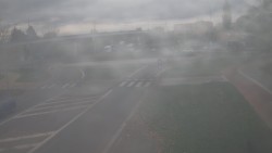 Křižovatka ulic Velká Dlážka a Polní
