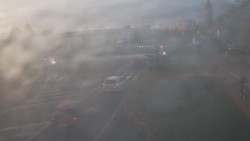 Křižovatka ulic Velká Dlážka a Polní