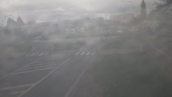 Křižovatka ulic Velká Dlážka a Polní