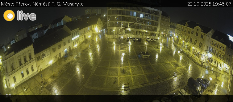 Město Přerov - Náměstí T. G. Masaryka - 22.10.2025 v 19:45 Město Přerov - Náměstí T. G. Masaryka - 22.10.2025 v 19:45