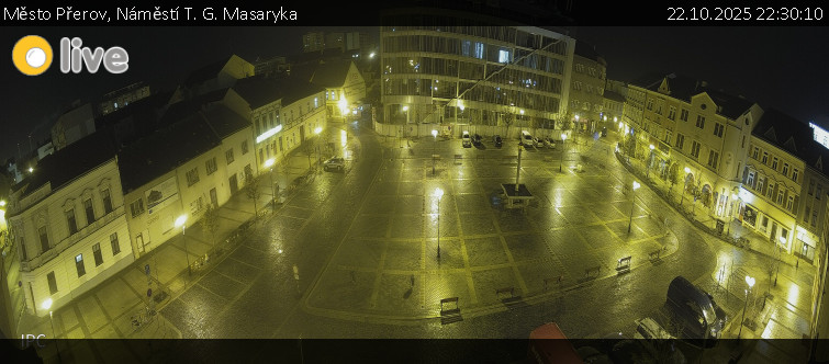 Město Přerov - Náměstí T. G. Masaryka - 22.10.2025 v 22:30 Město Přerov - Náměstí T. G. Masaryka - 22.10.2025 v 22:30
