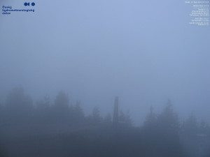 Lysá hora - Pohled na jihozápad, Smrk - 23.10.2025 v 07:15 Lysá hora - Pohled na jihozápad, Smrk - 23.10.2025 v 07:15