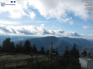 Lysá hora - Pohled na jihozápad, Smrk - 29.10.2025 v 12:15 Lysá hora - Pohled na jihozápad, Smrk - 29.10.2025 v 12:15