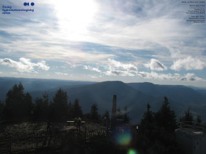 Lysá hora - Pohled na jihozápad, Smrk - 29.10.2025 v 14:15 Lysá hora - Pohled na jihozápad, Smrk - 29.10.2025 v 14:15