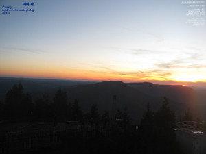 Lysá hora - Pohled na jihozápad, Smrk - 29.10.2025 v 16:45 Lysá hora - Pohled na jihozápad, Smrk - 29.10.2025 v 16:45