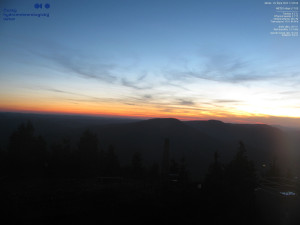 Lysá hora - Pohled na jihozápad, Smrk - 29.10.2025 v 17:15 Lysá hora - Pohled na jihozápad, Smrk - 29.10.2025 v 17:15