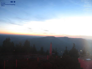 Lysá hora - Pohled na jihozápad, Smrk - 29.10.2025 v 17:30 Lysá hora - Pohled na jihozápad, Smrk - 29.10.2025 v 17:30