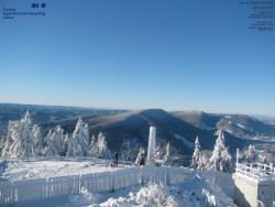 Pohled na jihozápad, Smrk