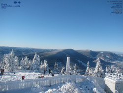 Pohled na jihozápad, Smrk