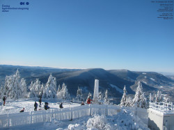 Pohled na jihozápad, Smrk