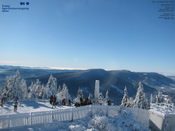 Pohled na jihozápad, Smrk