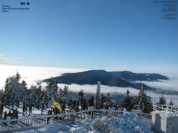 Pohled na jihozápad, Smrk