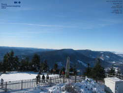 Pohled na jihozápad, Smrk