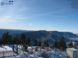 Pohled na jihozápad, Smrk